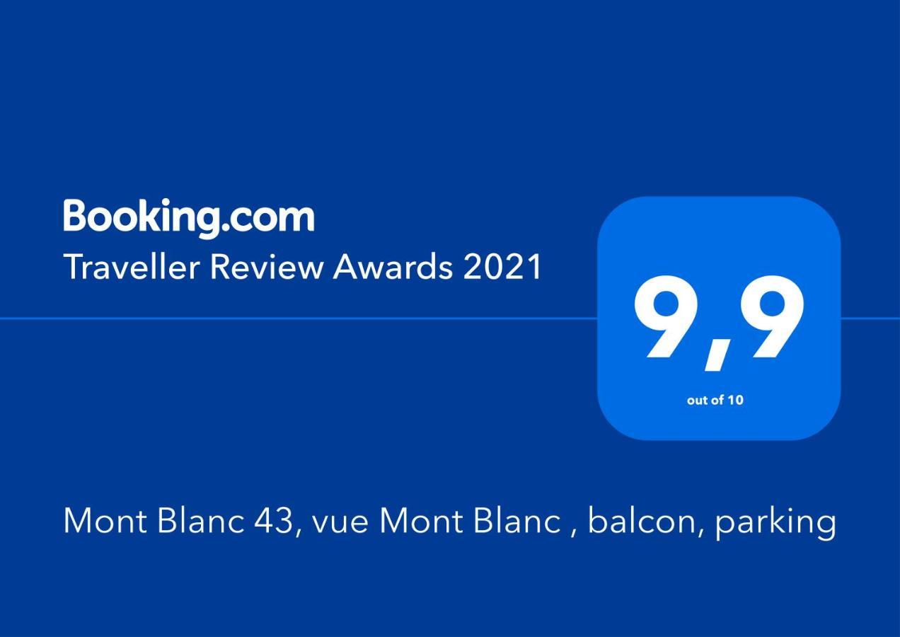 דירות שאמוני Mont Blanc 43, Vue Mont Blanc , Balcon, Parking מראה חיצוני תמונה